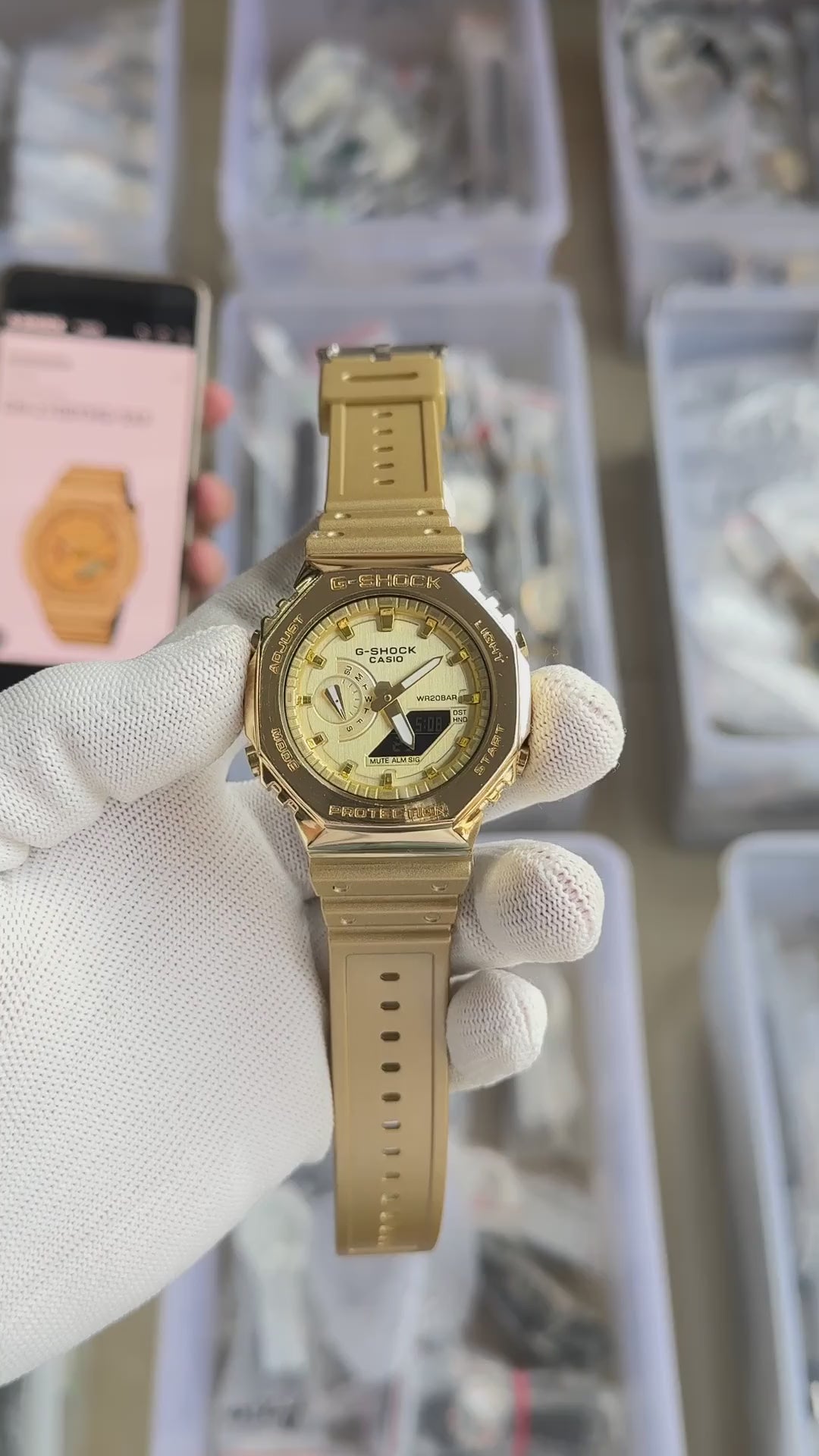 Casio g shock gm2100 full gold