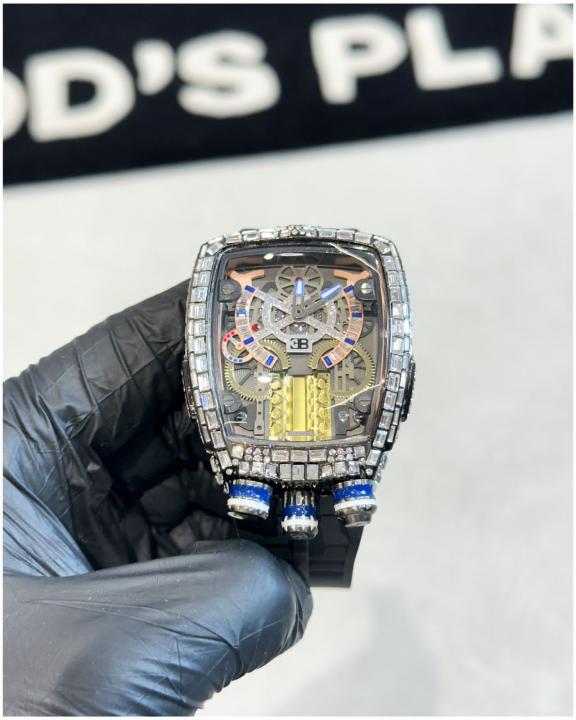 Jacob and Co buggati addition Silver diamond