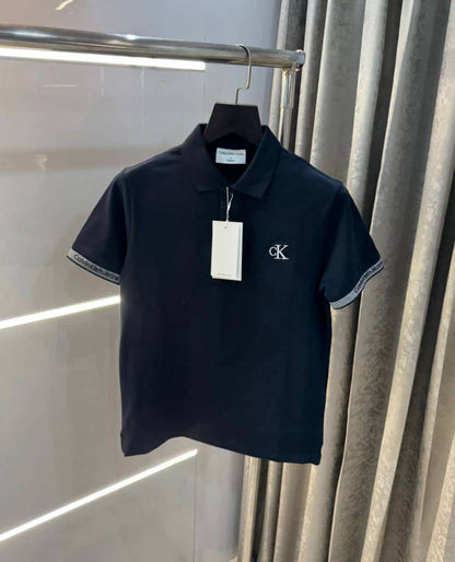 Calvi n Klein Navy Blue Embroidery Logo Premium Polo T-Shirt