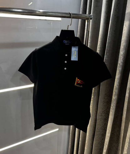 Ralph Laure n Black Logo Work Premium Polo T-Shirt