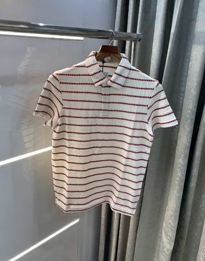 Zar a Red STr!pes Premium Knitted Polo T-Shirt
