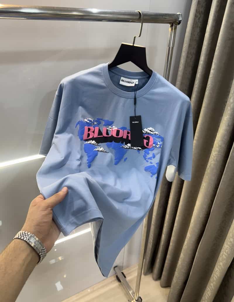 Bluorang Blue Imported Oversized T-Shirt