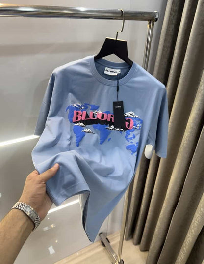 Bluorang Blue Imported Oversized T-Shirt