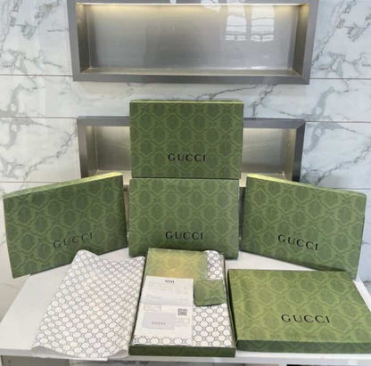 Gucc i White Logo Print Imported Oversized T-Shirt With Premium Box Packing