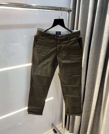 Hacket London dark brown Premium Classic Cotton Trouser