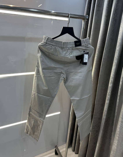 Rare Rabbit Light Grey Premium Classic Cotton Trouser