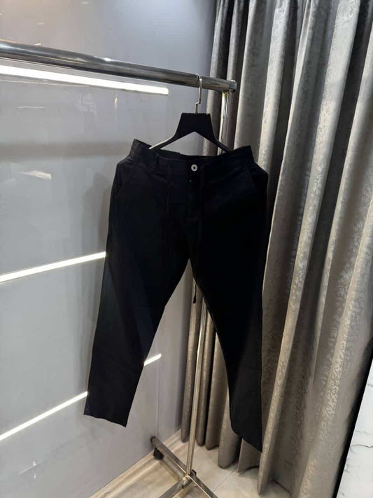 Rare Rabbi t Black Premium Classic Cotton Trouser