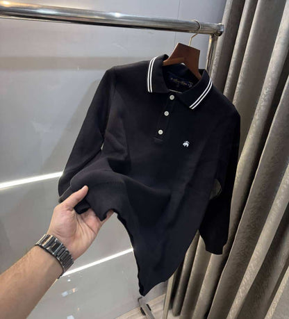 Brooks Brother Black Premium Knitted Pull Over