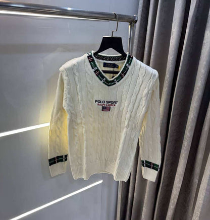 Ralp h Lauren cream Knitted Premium Pull Over