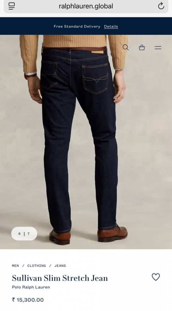 Ralph Laure n Blue Raw Wash Premium Classic Denim