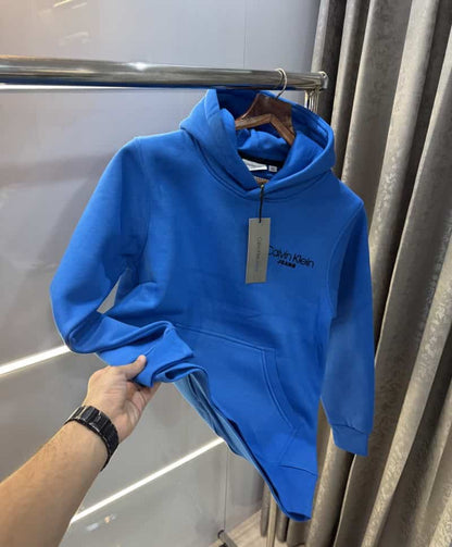 Calv in Klein Blue Back Print Imported Premium Hoodie