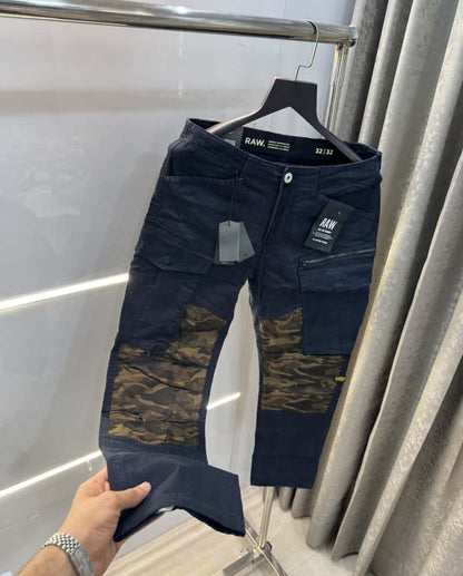G- Star Raw Navy Blue Camouflage Premium Cargo