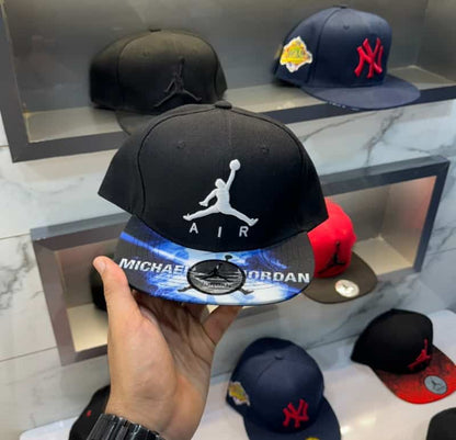 Michael Jordan Black Embroidery Logo Imported Cap
