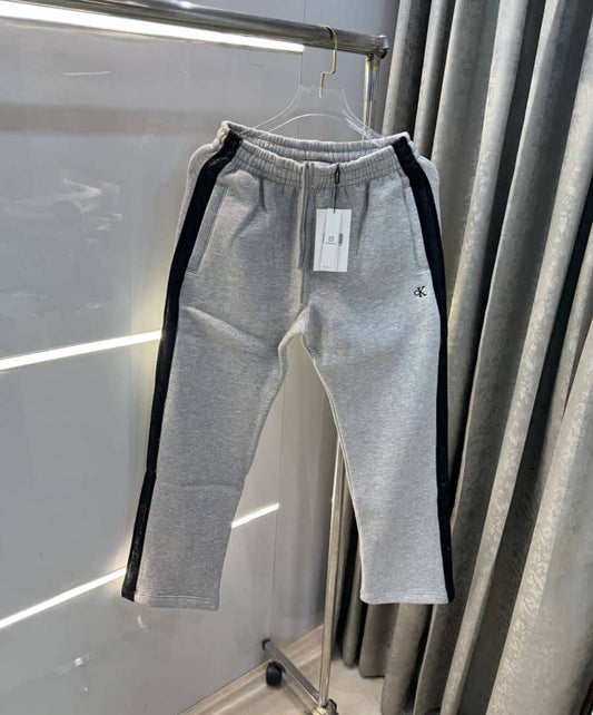 Calvin  Klein Grey Patch Logo Premium TrackPant