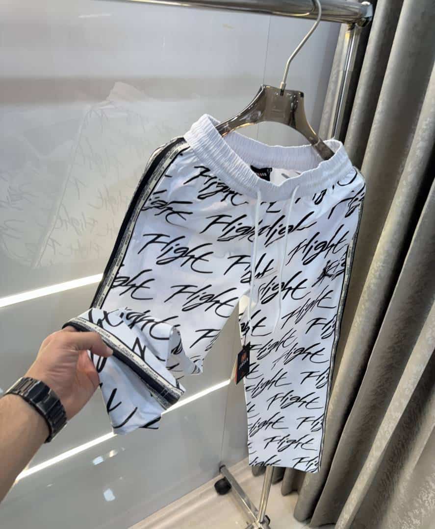 Air Jorda n White Embroidery Logo Imported Trackpant