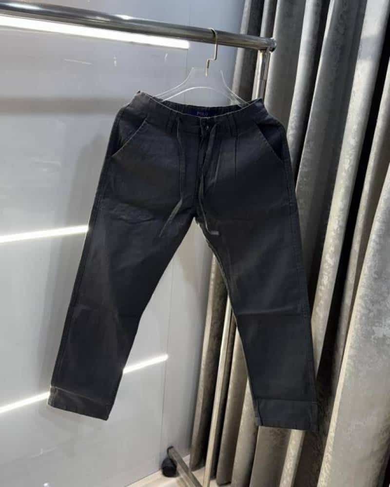 Ralph Laure n Dark Grey Premium Cotton Linen TrackPant