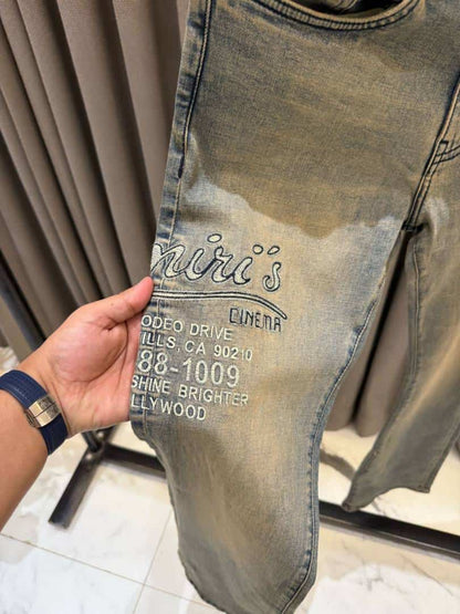 Amir_i Premium Imported Denim Yellowish