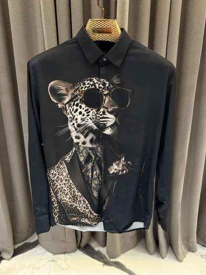 Gucc_i Imported Tiger Printed Imported Shirt