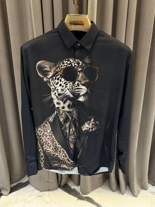 Gucc_i Imported Tiger Printed Imported Shirt