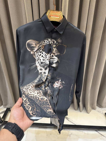 Gucc_i Imported Tiger Printed Imported Shirt