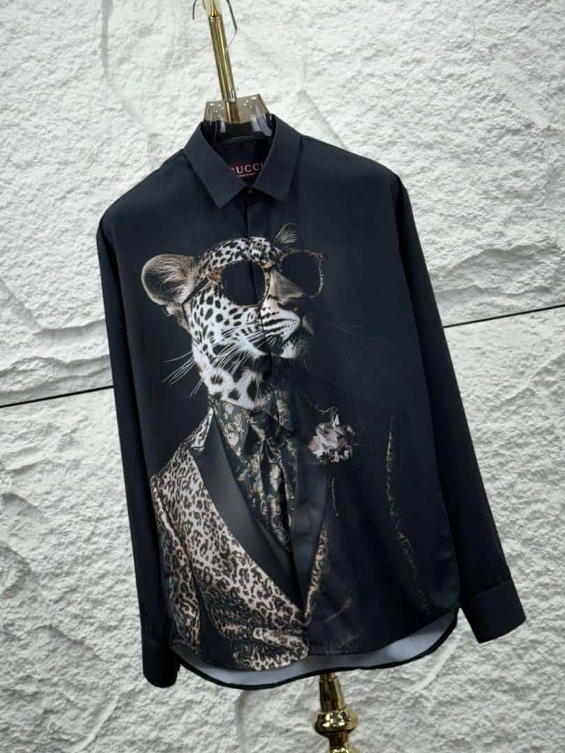 Gucc_i Imported Tiger Printed Imported Shirt