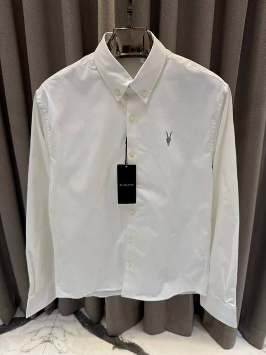 All_saints Chest logo Full sleeves imported shirt White