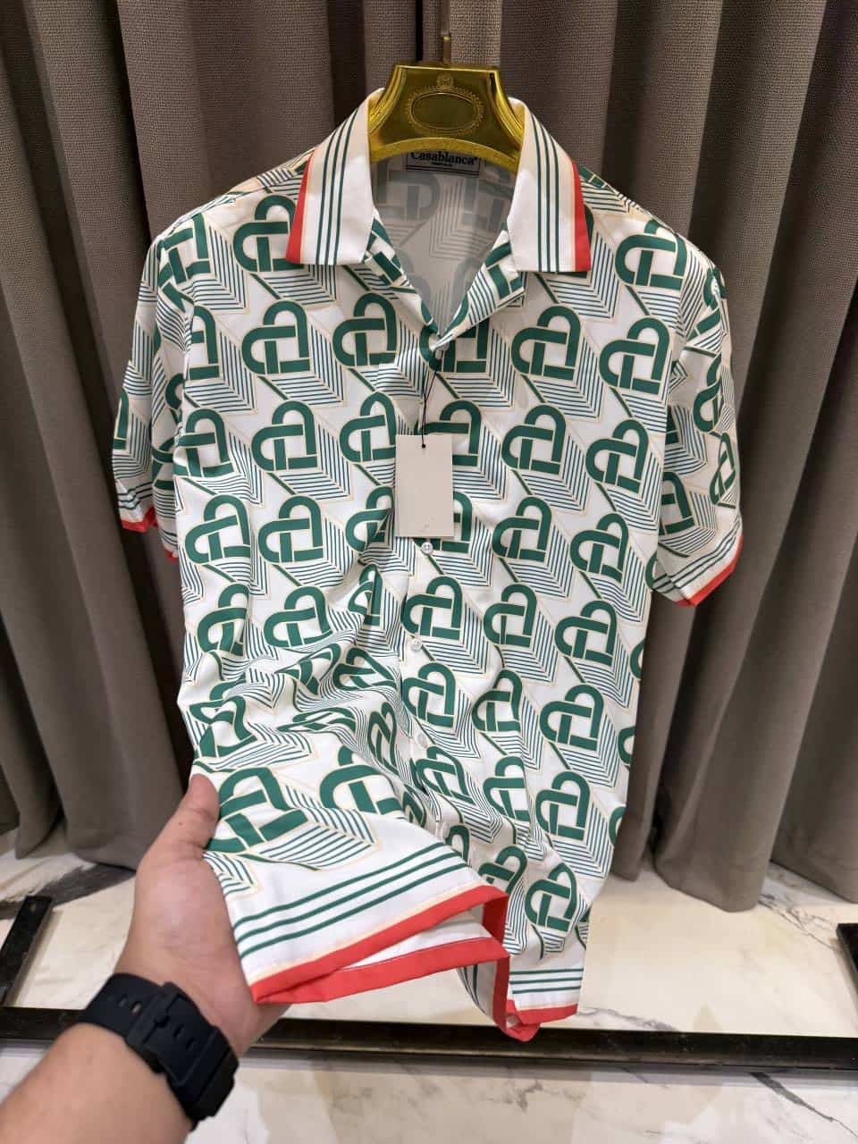 Casablanc_a Dhoni Edition Imported Half Shirt