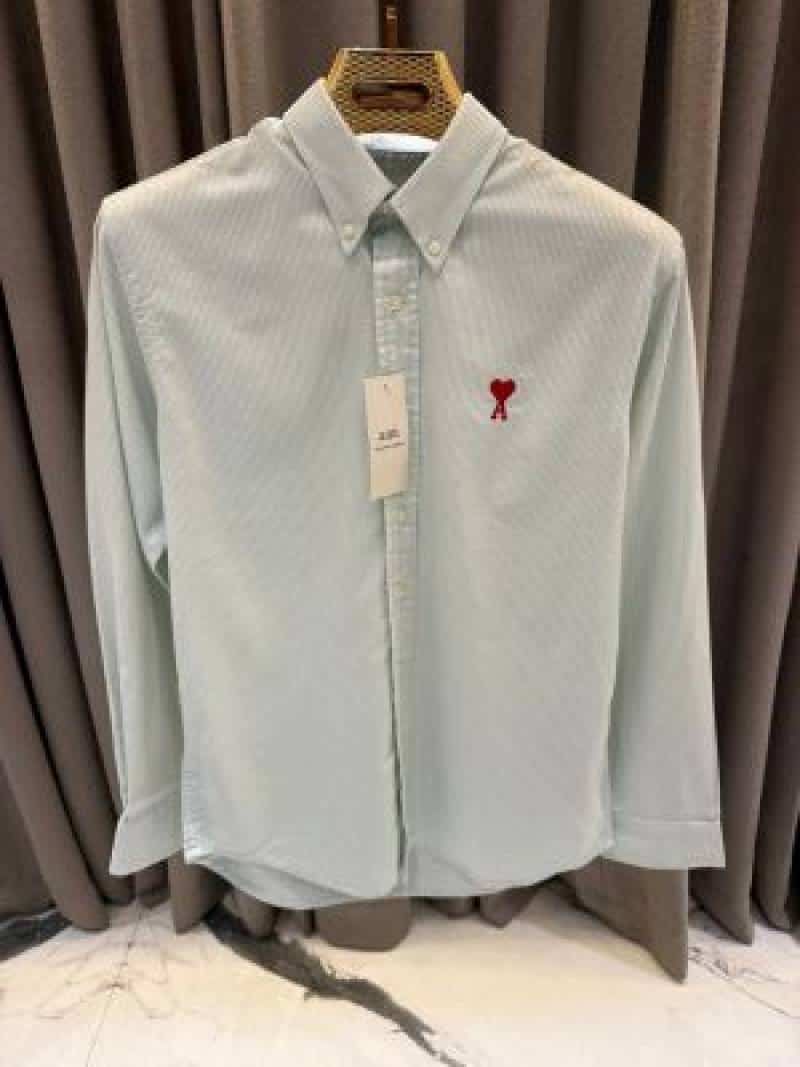 Ami_Paris Linning imported shirt Green