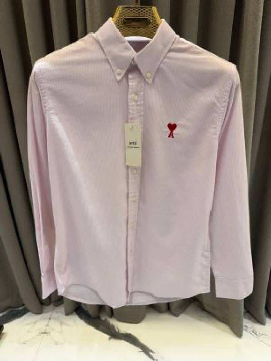 Ami_Paris Linning imported shirt Baby Pink