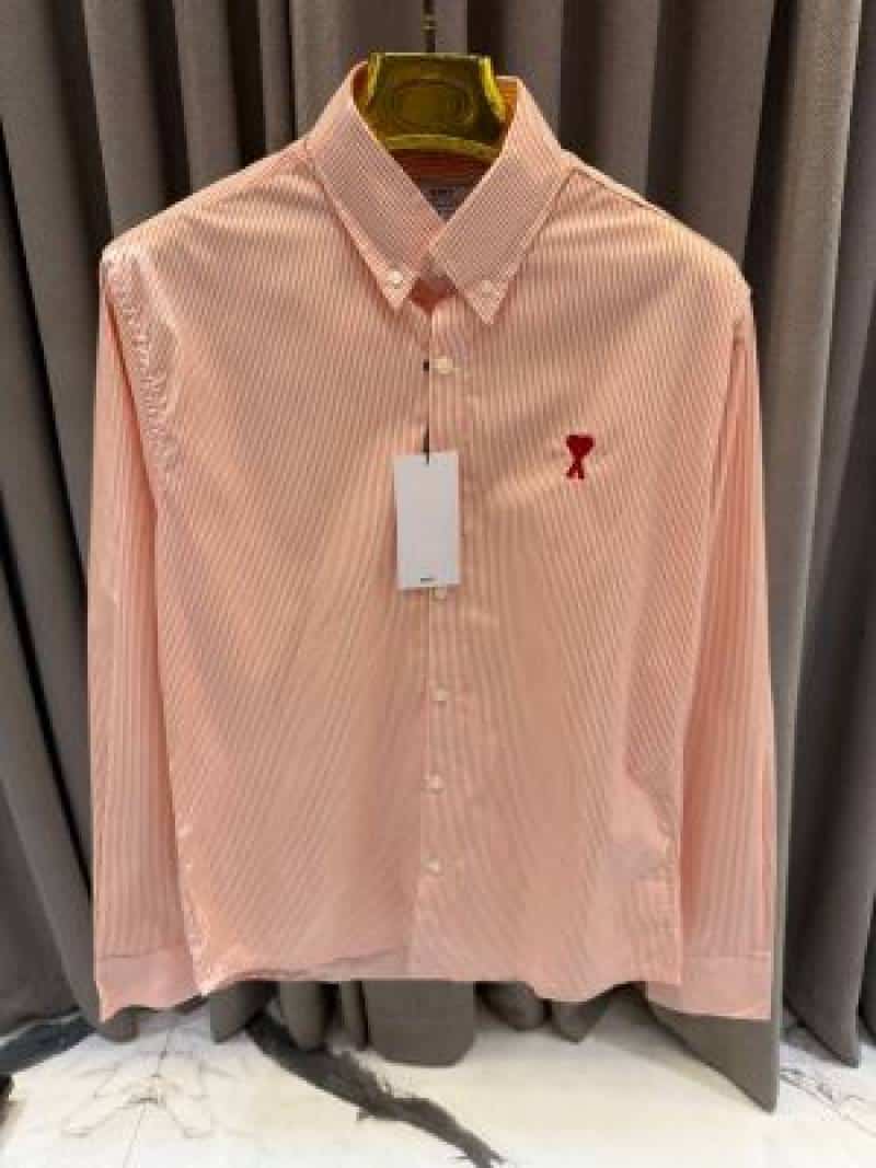 Ami_paris Linning imported shirt Orenge