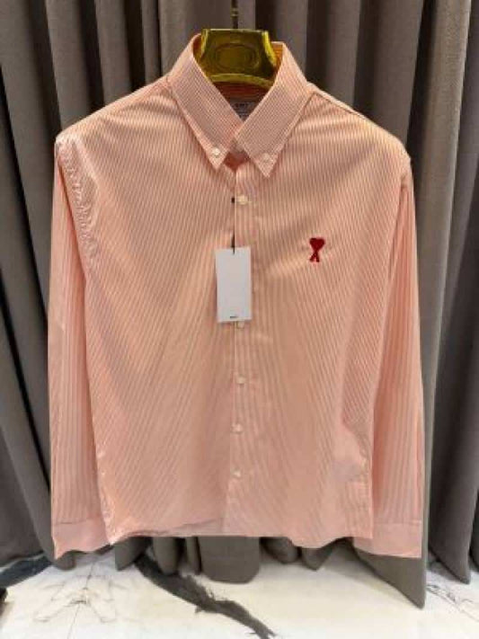 Ami_paris Linning imported shirt Orenge