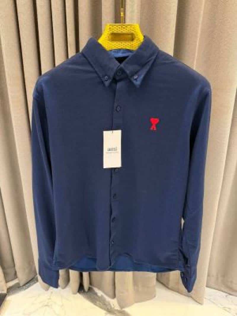 Ami_Paris imported shirt Nevy Blue