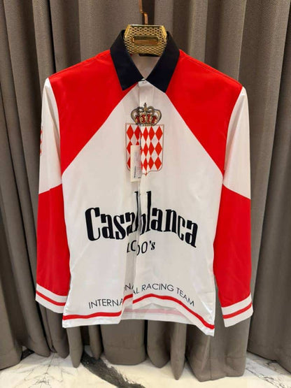Casablanca white & red imported full sleeves shirt
