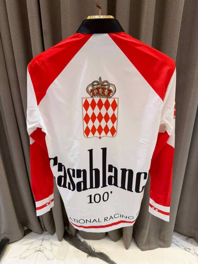 Casablanca white & red imported full sleeves shirt