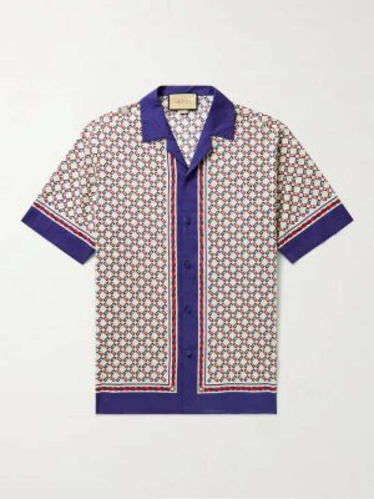 Gu_cci imported half sleeves shirt Nevy