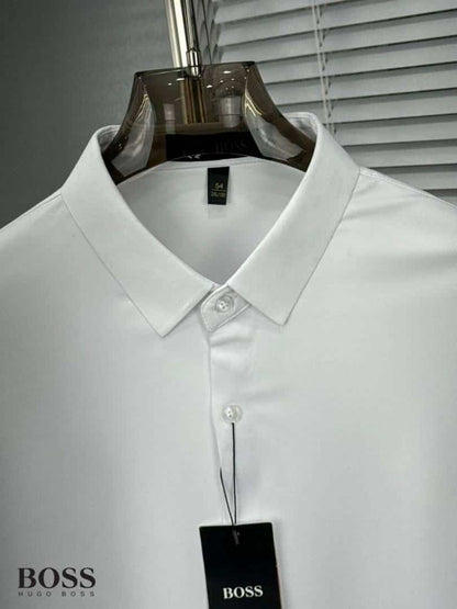 Hugo_Boss Full Sleeves Shirt White