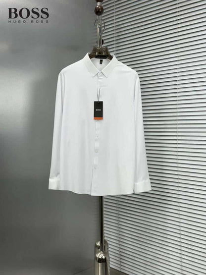 Hugo_Boss Full Sleeves Shirt White