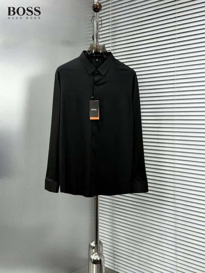 Hugo_Boss Full Sleeves Shirt Black