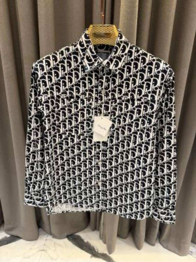 Christian Dio_r Imported Shacket Navy