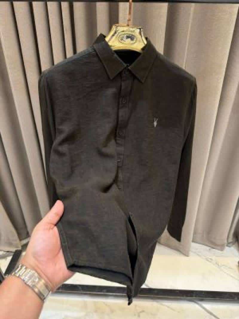 All Saints Full Sleeves Shirt Splash Brown