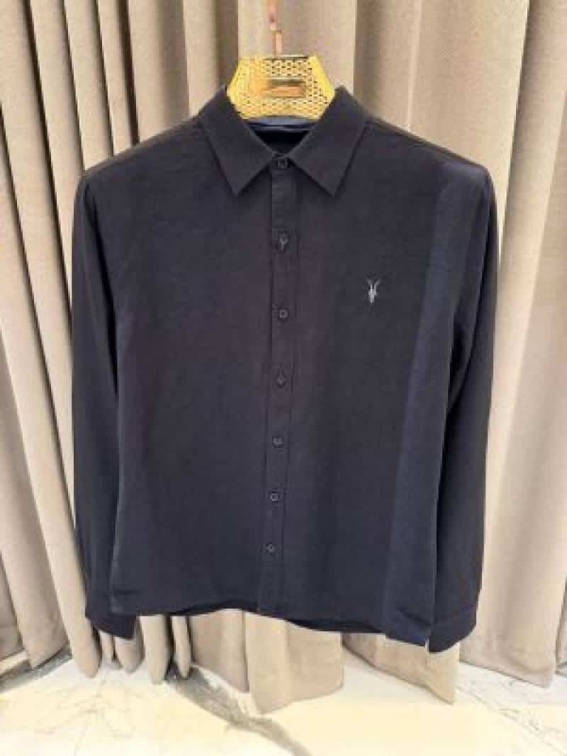 All Saints Full Sleeves Shirt Navy