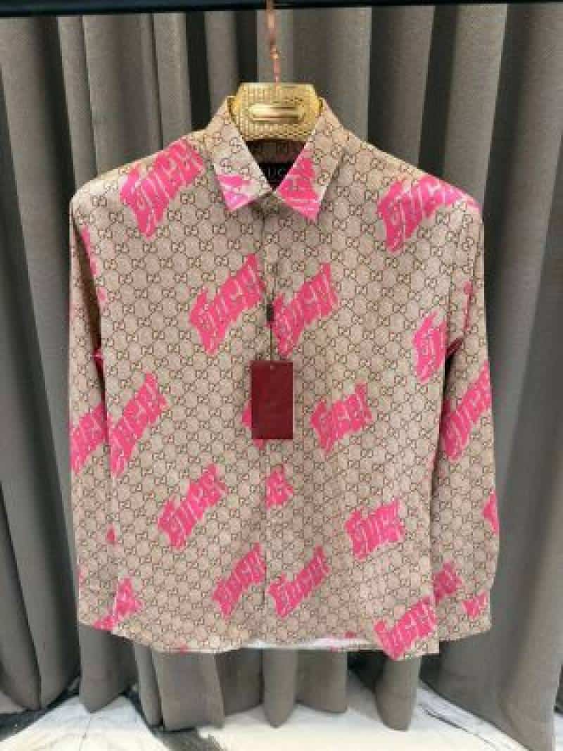 Gucc_i Box Pack Full Sleeves Shirt Biscuit Pink