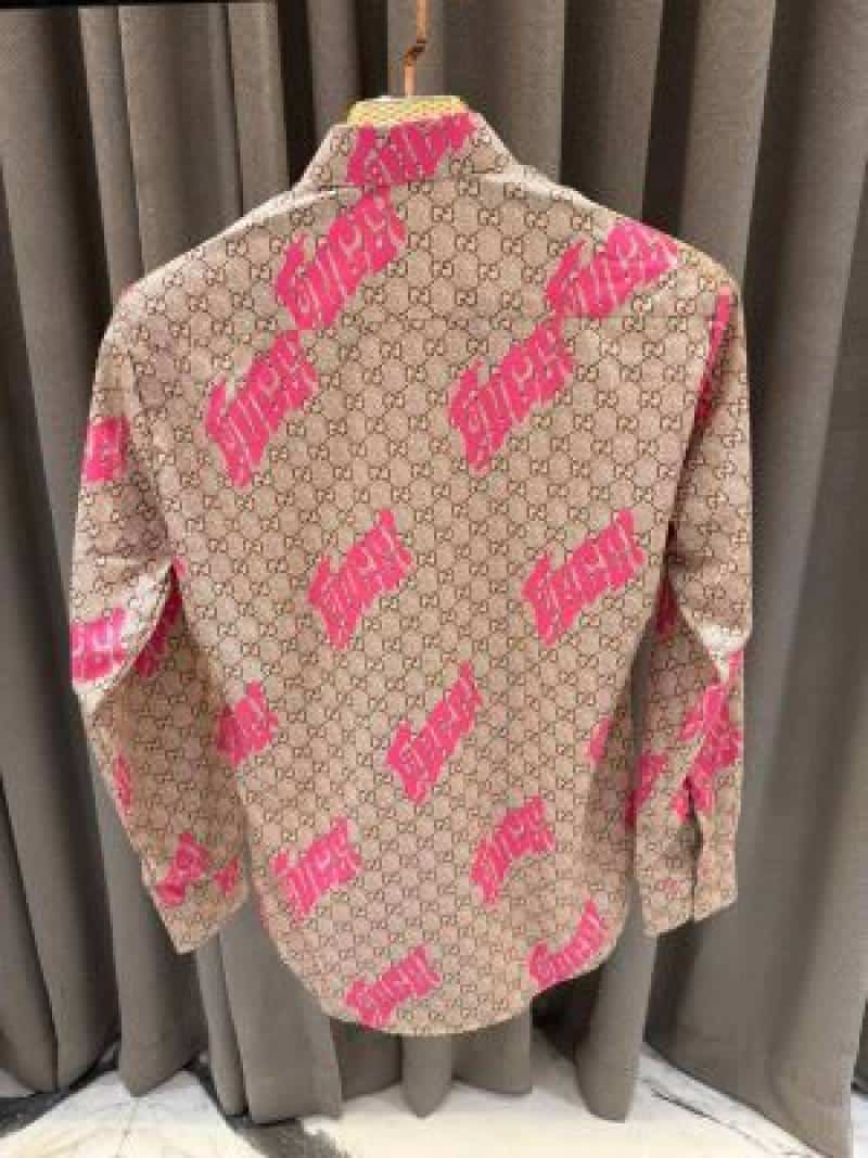 Gucc_i Box Pack Full Sleeves Shirt Biscuit Pink