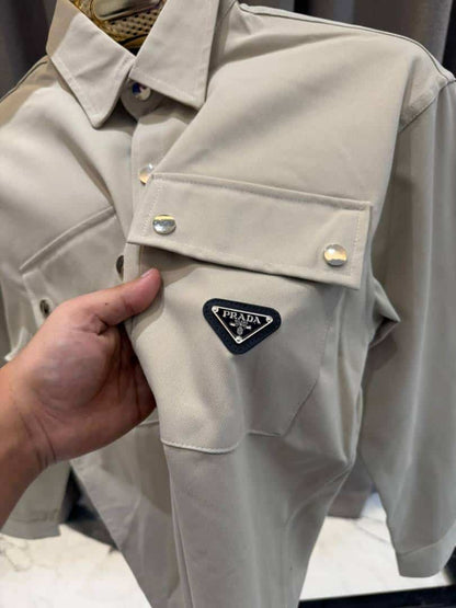 Prad_a Milano Shacket Beige