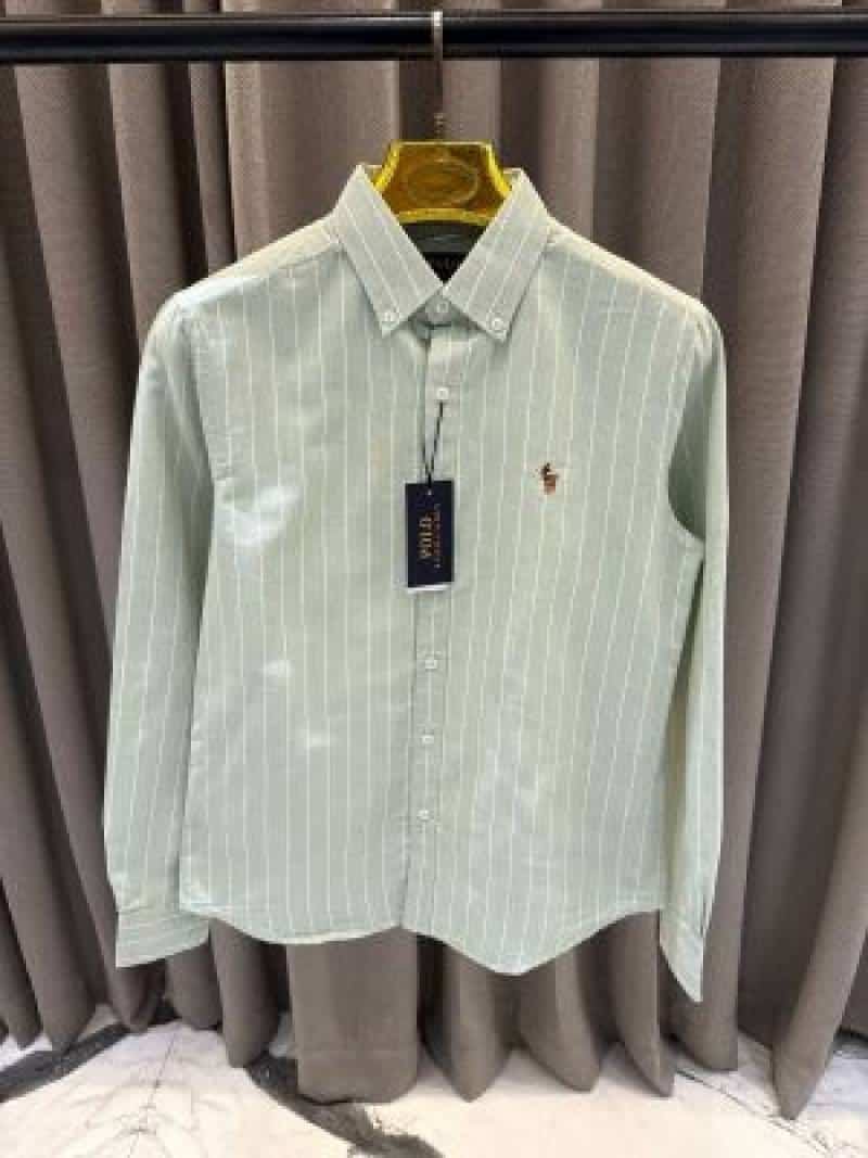 Ral ph Lauren Linning Green imported shirt