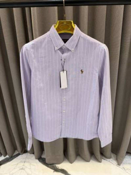 Ral ph Lauren Linning purple imported shirt
