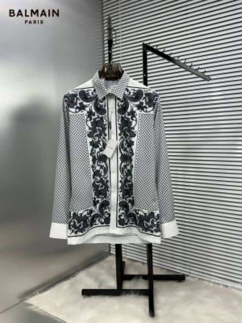 Balmai_n Borroco Design Box Pack Full Sleeves Shirt White