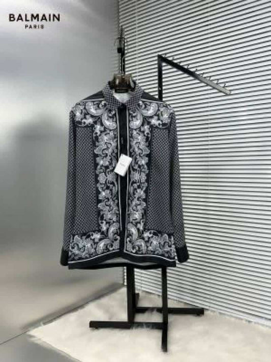 Balmai_n Borroco Design Box Pack Full Sleeves Shirt Black