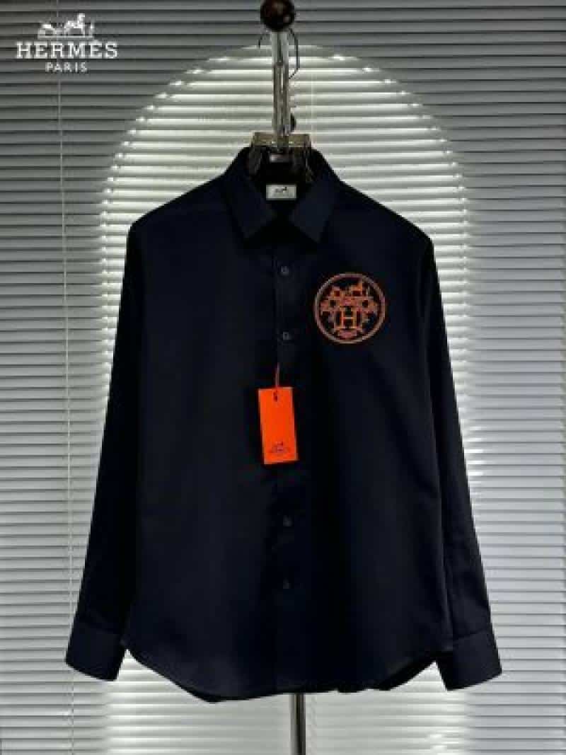 HERMMES PREMIUME SHIRT BLACK