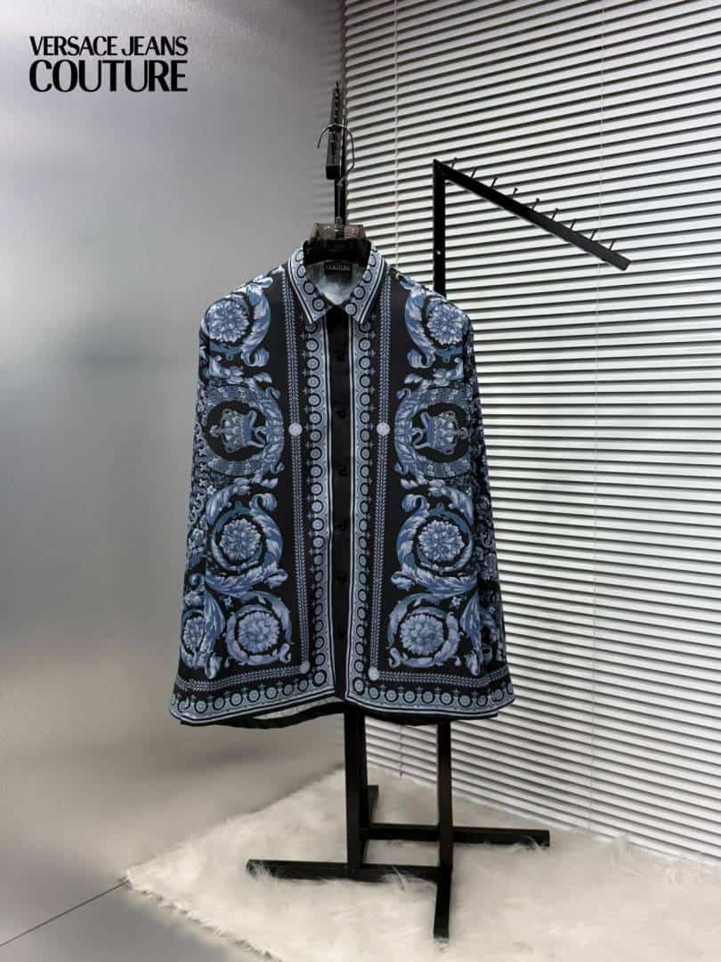 Versace Bandana Couture Box Pack Full Sleeves Shirt Navy